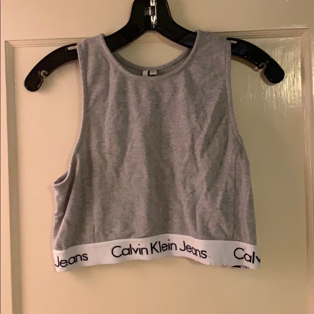 Calvin Klein cotton tank crop top